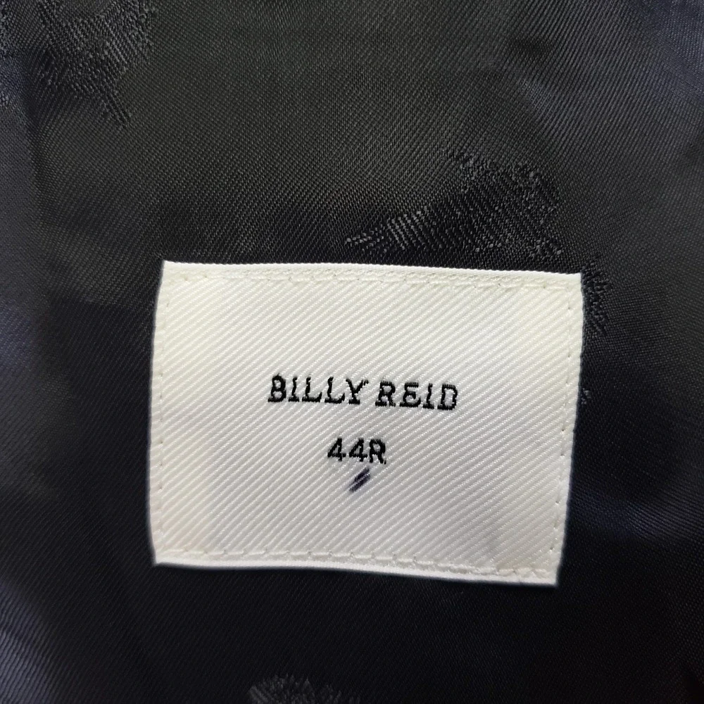 Billy Reid Blazer Mens 44R Black Wool Silk Cashmere Sport Coat Italy Jacket